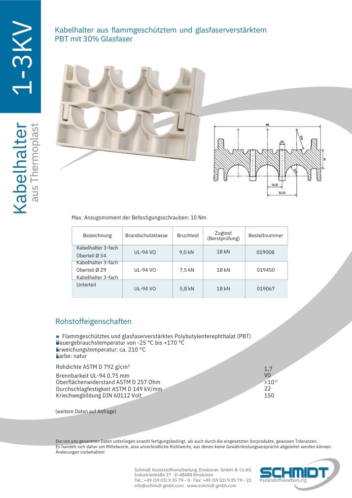 Kabelhalter Produktkatalog Kabelhalter