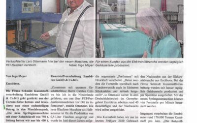 Nun auch PET-Flaschenproduktion möglich! – Wirtschaftsecho 22.10.2021