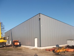 Anbau einer neuen Fertigungshalle im Jahr 2012/2013